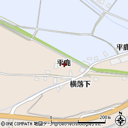 秋田県横手市増田町増田平鹿周辺の地図