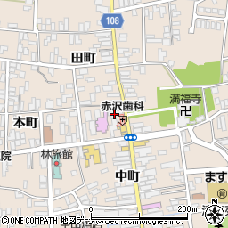 秋田県横手市増田町増田本町1周辺の地図