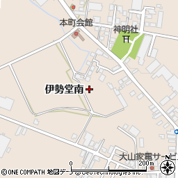 秋田県横手市増田町増田伊勢堂南周辺の地図