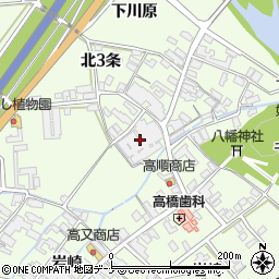 秋田銘醸第２工場周辺の地図