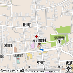 秋田県横手市増田町増田田町134周辺の地図