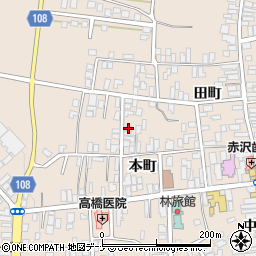 秋田県横手市増田町増田本町94-15周辺の地図