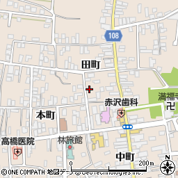 秋田県横手市増田町増田田町131周辺の地図