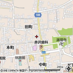 秋田県横手市増田町増田田町133周辺の地図