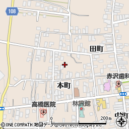 秋田県横手市増田町増田本町90-4周辺の地図