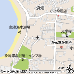 秋田県にかほ市象潟町冠石下周辺の地図