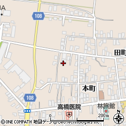 秋田県横手市増田町増田本町98-10周辺の地図