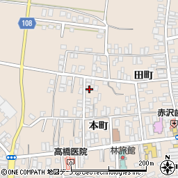 秋田県横手市増田町増田本町94-7周辺の地図