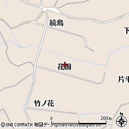 秋田県にかほ市象潟町花園周辺の地図