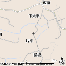 秋田県にかほ市象潟町片平周辺の地図