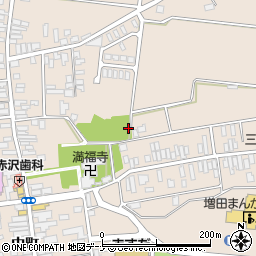 秋田県横手市増田町増田田町1周辺の地図