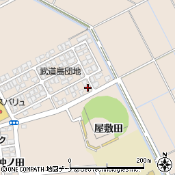秋田県にかほ市象潟町武道島37-4周辺の地図