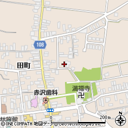 秋田県横手市増田町増田田町34周辺の地図