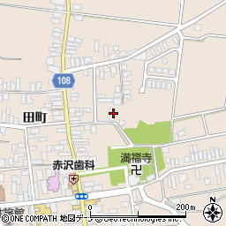 秋田県横手市増田町増田田町35周辺の地図