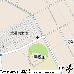 秋田県にかほ市象潟町武道島3-1周辺の地図