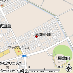 秋田県にかほ市象潟町武道島29-12周辺の地図