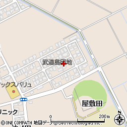 秋田県にかほ市象潟町武道島29-39周辺の地図