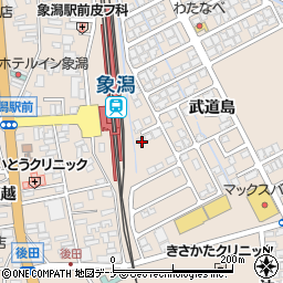 秋田県にかほ市象潟町武道島180-14周辺の地図