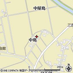 秋田県湯沢市八幡中島32周辺の地図