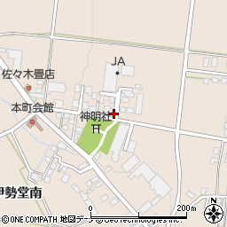 秋田県横手市増田町増田伊勢堂周辺の地図