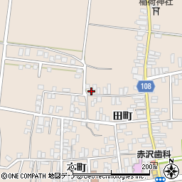 秋田県横手市増田町増田田町101周辺の地図