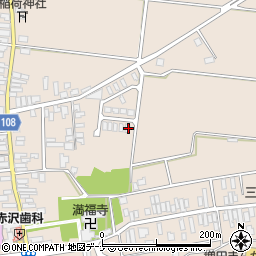 秋田県横手市増田町増田田町181周辺の地図