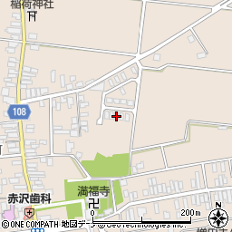 秋田県横手市増田町増田田町182周辺の地図