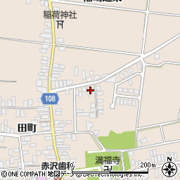秋田県横手市増田町増田田町28周辺の地図