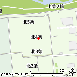 秋田県湯沢市岩崎北４条周辺の地図