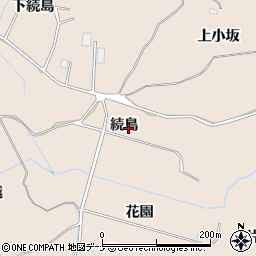 秋田県にかほ市象潟町続島周辺の地図