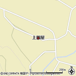 秋田県由利本荘市鳥海町下川内（上興屋）周辺の地図