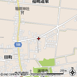秋田県横手市増田町増田田町19周辺の地図