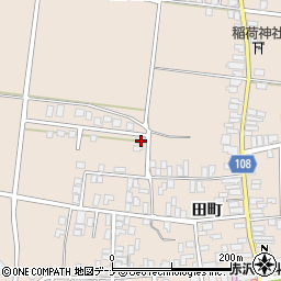 秋田県横手市増田町増田田町146周辺の地図