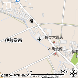 秋田県横手市増田町増田伊勢堂西周辺の地図