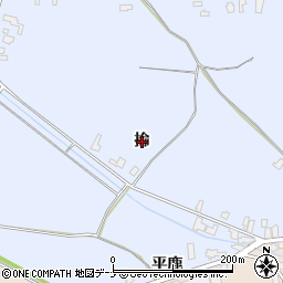 秋田県横手市増田町亀田（掵）周辺の地図