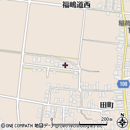 秋田県横手市増田町増田田町168周辺の地図