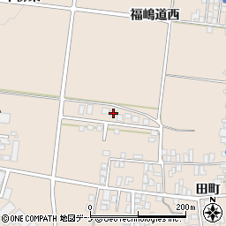 秋田県横手市増田町増田田町165周辺の地図