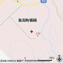 秋田県にかほ市象潟町横岡（堤根）周辺の地図