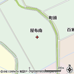 秋田県横手市十文字町仁井田屋布南周辺の地図