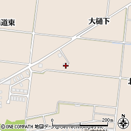秋田県横手市増田町増田大樋下周辺の地図