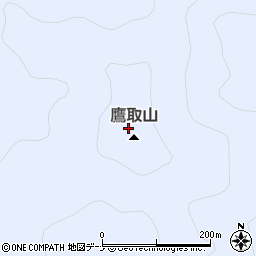 鷹取山周辺の地図