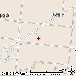 秋田県横手市増田町増田大樋下220周辺の地図