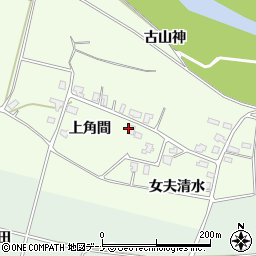 秋田県湯沢市角間上角間周辺の地図