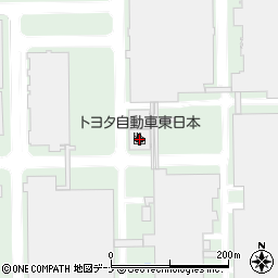 トヨタ自動車東日本周辺の地図