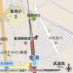 秋田県にかほ市象潟町武道島165-22周辺の地図