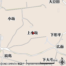 秋田県にかほ市象潟町上小坂周辺の地図