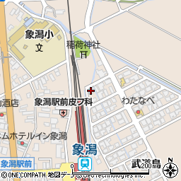 秋田県にかほ市象潟町武道島165-23周辺の地図