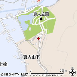 秋田県横手市増田町増田真人山周辺の地図