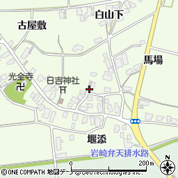 秋田県湯沢市角間馬場周辺の地図