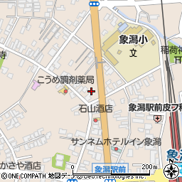 秋田県にかほ市象潟町三丁目塩越周辺の地図